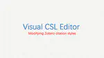 Zotero CSL style file modification